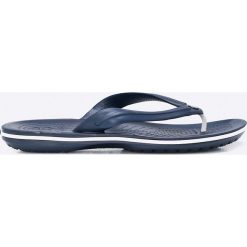 Crocs - Japonki Crocband. Niebieskie klapki damskie Crocs, bez wzorów, z materiału, bez obcasa, na obcasie. Za 119,90 zł.