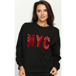 Bluzy rozpinane damskie: Czarna Bluza NoYoCo