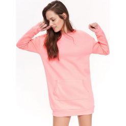BLUZA NIEROZPINANA DAMSKA GŁADKA. Różowe bluzy damskie TROLL, na lato, m, bez wzorów, z dzianiny, bez rękawów, bez kaptura. Za 69,99 zł.