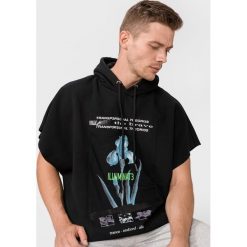 Diesel S-Makiko Bluza Czarny. Czarne bluzy męskie Diesel, s, z nadrukiem, z bawełny, bez kołnierzyka, bez rękawów, bez kaptura. Za 576,95 zł.