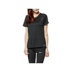 Bluzki, topy, tuniki: Nike Koszulka damska W Run Top SS Tee czarna r. M (890353-010)