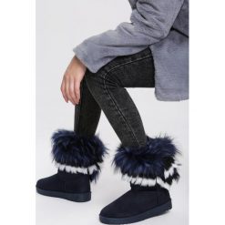 Granatowe Śniegowce Charming Look. Niebieskie śniegowce damskie Renee. Za 119,99 zł.