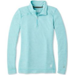 SMARTWOOL koszulka damska W Merino 250 Baselayer 1/4 Zip Nile Blue Heather S. Brązowe koszulki damskie termoaktywne Smartwool, s, bez wzorów, bez kołnierzyka, z długim rękawem, długie, bez kaptura, outdoorowe. Za 439,00 zł.