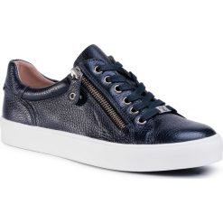Sneakersy CAPRICE - 9-23658-24 Ocean Deer Per 883. Czarne półbuty damskie Caprice, na co dzień, bez wzorów, ze skóry, bez obcasa, na płaskiej podeszwie, bez zapięcia. W wyprzedaży za 279,00 zł.