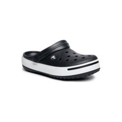 CROCS 11989-060 W Czarny. Czarne klapki damskie Crocs, bez wzorów, z tworzywa sztucznego, bez obcasa. Za 159,99 zł.