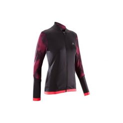 Bluza na zamek fitness kardio 500 damska. Czarne bluzy sportowe damskie marki DOMYOS, z elastanu. Za 79,99 zł.