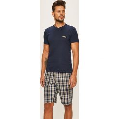 Henderson - Piżama. Niebieskie piżamy męskie Henderson, xl, bez wzorów, z bawełny, bez rękawów. Za 119,90 zł.