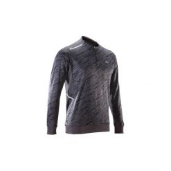 Bluza do biegania RUN WARM+ męska. Niebieskie bluzy męskie marki KALENJI, m, z elastanu. Za 69,99 zł.