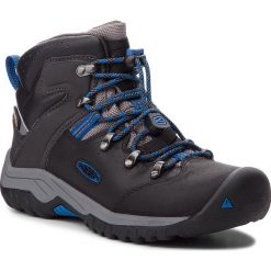 Trapery KEEN - Torino II Mid Wp 1019706 Black/Baleine Blue. Czarne śniegowce chłopięce Keen, bez zapięcia. W wyprzedaży za 259,00 zł.