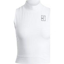 Nike Performance Koszulka sportowa white/black. Białe t-shirty damskie marki Nike Performance, l, z elastanu. W wyprzedaży za 125,30 zł.