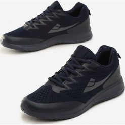 Granatowe Buty Sportowe Harmondsworth. Niebieskie buty sportowe męskie Born2be, na sznurówki, do biegania. Za 89,99 zł.