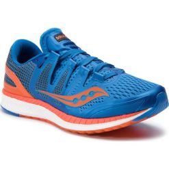 Buty SAUCONY - Liberty Iso S20410-36 Blue/Orange. Niebieskie buty sportowe męskie Saucony, z tworzywa sztucznego, bez zapięcia, do biegania. W wyprzedaży za 559,00 zł.