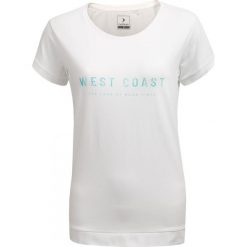 T-shirt damski TSD637 - biały - Outhorn. Białe t-shirty damskie Outhorn, bez wzorów, bez kołnierzyka. W wyprzedaży za 24,99 zł.