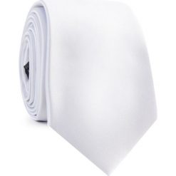 Krawat KWBR001406. Białe krawaty męskie z mikrofibry. Za 69,00 zł.
