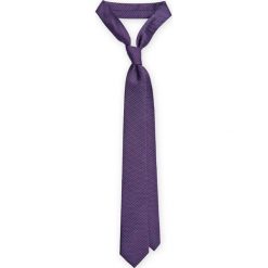 Krawat mikrowzór. Białe krawaty męskie marki LANCERTO, z bawełny, eleganckie. Za 139,90 zł.