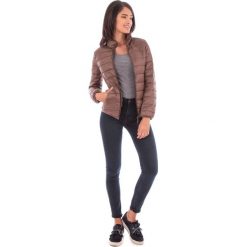 Kurtka przejściowa w kolorze brązowym. Pomarańczowe kurtki damskie Snowie Collection, s, bez wzorów, bez kaptura. W wyprzedaży za 179,95 zł.