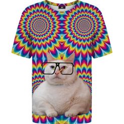 Bluzki, topy, tuniki: T-shirt ze wzorem Fat Cat