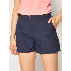 Szorty materiałowe Tommy Jeans Tjw Essential Chino DW0DW07984. Niebieskie szorty damskie Tommy Jeans, bez wzorów, z bawełny. W wyprzedaży za 229,00 zł.