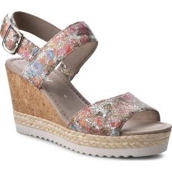 Espadryle GABOR - 65.790.43 Flower Garden. Szare espadryle damskie Gabor, bez wzorów, ze skóry, bez obcasa, na obcasie. W wyprzedaży za 309,00 zł.