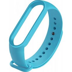 Pasek zamienny jasnoniebieski - Xiaomi Mi Band 5. Niebieskie paski męskie Xiaomi, w paski. Za 17,90 zł.