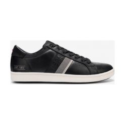 U.S. Polo Assn Icon1 Club Tenisówki Czarny. Czarne trampki męskie U.S. Polo Assn., bez wzorów, ze skóry, bez zapięcia. Za 378,95 zł.