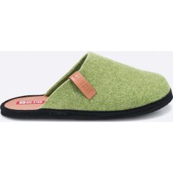 Big Star - Kapcie. Zielone kapcie damskie BIG STAR, ze skóry. W wyprzedaży za 49,90 zł.