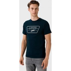 Vans Koszulka Niebieski. Niebieskie podkoszulki męskie Vans, xs, z nadrukiem, z bawełny, z krótkim rękawem. Za 128,95 zł.