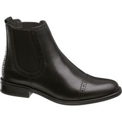 Botki damskie 5th Avenue czarne. Czarne botki damskie na obcasie marki 5th Avenue, z materiału. Za 239,90 zł.