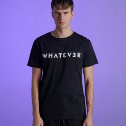 Koszulka z kolekcji Whatever - Czarny. Czarne koszulki męskie Cropp, s, bez wzorów, bez kołnierzyka, bez rękawów. Za 49,99 zł.