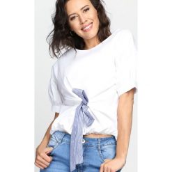 Bluzki damskie: Biała Bluzka Blue Velvet