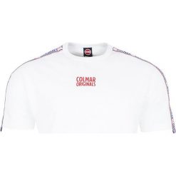 T-shirt Colmar. Białe t-shirty męskie Colmar, m, bez wzorów, z włoskim kołnierzykiem. Za 209,00 zł.