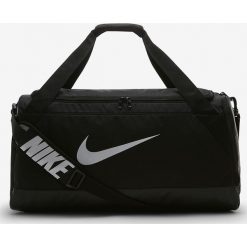 Nike - Torba. Czarne torby męskie sportowe Nike, w paski, z poliesteru, sportowe. W wyprzedaży za 179,90 zł.