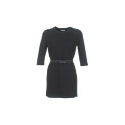 Sukienki krótkie Moony Mood DEBO. Czarne sukienki damskie marki Moony Mood, l, bez wzorów, bez kołnierzyka, z krótkim rękawem, krótkie, mini. Za 64,50 zł.