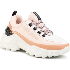Sneakersy PEPE JEANS - Eccles Fast PLS31002 Light Peach 108. Różowe sneakersy damskie Pepe Jeans, z jeansu. W wyprzedaży za 259,00 zł.