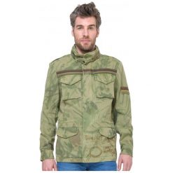Desigual Kurtka Męska Quepi M Zielony. Zielone płaszcze męskie Desigual, m, bez wzorów, bez kaptura. W wyprzedaży za 389,00 zł.