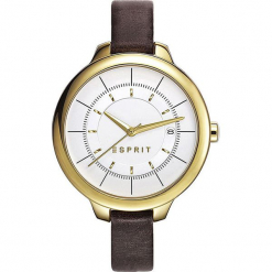 Zegarek kwarcowy "Lynn" w kolorze brązowo-srebrno-złotym. Brązowe, analogowe zegarki damskie marki Esprit Watches, ze stali. W wyprzedaży za 204,95 zł.