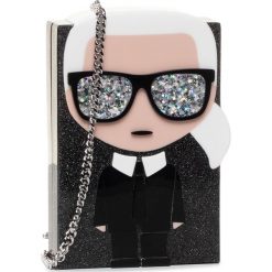 Torebka KARL LAGERFELD - 201W3149 Black. Czarne torebki klasyczne damskie KARL LAGERFELD, bez wzorów, z tworzywa sztucznego, eleganckie, bez dodatków. Za 799,00 zł.