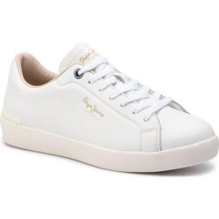 Sneakersy PEPE JEANS - Roland Lth PMS30523 White 800. Białe sneakersy męskie Pepe Jeans, bez zapięcia. W wyprzedaży za 179,00 zł.