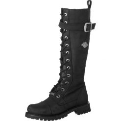 Buty zimowe damskie: Harley Davidson SAVANNAH Kozaki sznurowane black