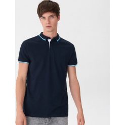 Koszulka polo - Granatowy. Niebieskie koszulki męskie House, s, bez wzorów, bez rękawów. Za 39,99 zł.