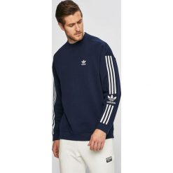Adidas Originals - Bluza. Niebieskie bluzy męskie adidas Originals, s, z aplikacjami, z bawełny, z okrągłym kołnierzem, bez rękawów, bez kaptura. Za 199,90 zł.
