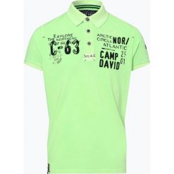 Camp David - Męska koszulka polo, zielony. Zielone koszulki polo Camp David, m, z haftami. Za 279,95 zł.