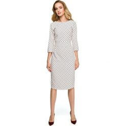 Sukienka ołówkowa w kratę - model 1. Sukienki damskie Style, s, bez wzorów, z elastanu, bez kołnierzyka, bez rękawów, mini, ołówkowe. Za 219,00 zł.