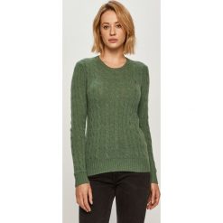 Polo Ralph Lauren - Sweter wełniany. Zielone swetry damskie Polo Ralph Lauren, s, bez wzorów, z wełny, z długim rękawem, długie, bez kaptura. Za 669,90 zł.