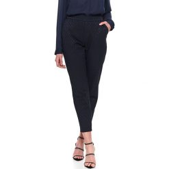 Eleganckie spodnie z żakardowej tkaniny. Spodnie damskie Top Secret, s, z tkaniny, z podwyższonym stanem. W wyprzedaży za 69,99 zł.