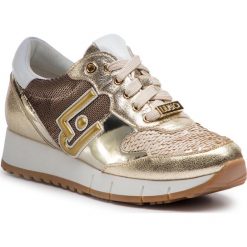 Sneakersy LIU JO - Gigi 02 B19019 EX006 Light Gold 04178. Zielone półbuty damskie Liu Jo, ze skóry ekologicznej. Za 649,00 zł.