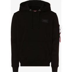 Alpha Industries - Męska bluza nierozpinana, czarny. Czarne bluzy męskie Alpha Industries, s, z nadrukiem, bez kołnierzyka, bez rękawów, bez kaptura. Za 319,95 zł.