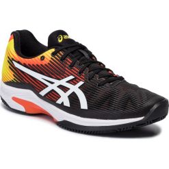 Buty ASICS - Solution Speed Ff Clay 1041A004 Koi/White 809. Czarne buty sportowe męskie Asics, z tworzywa sztucznego, bez zapięcia, tenisowe. W wyprzedaży za 369,00 zł.