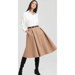 Beżowa Spódnica Club Juniors. Brązowe spódniczki other, l, midi. Za 99,99 zł.
