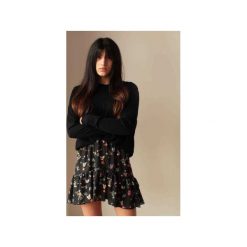 Spódniczka SISI Black Flowers. Czarne spódniczki damskie marki Elevenstory, bez wzorów, krótkie, mini, asymetryczne. Za 130,00 zł.